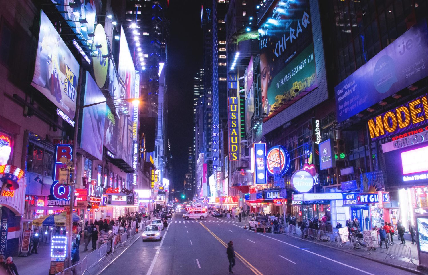 Digital billboards in Times Square